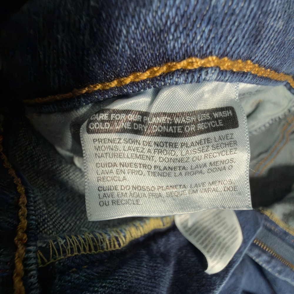 Levi's Jeans Mens 38x29‎ Dark Wash Blue Excellent Straight Leg Stretch Denim - Picture 10 of 12